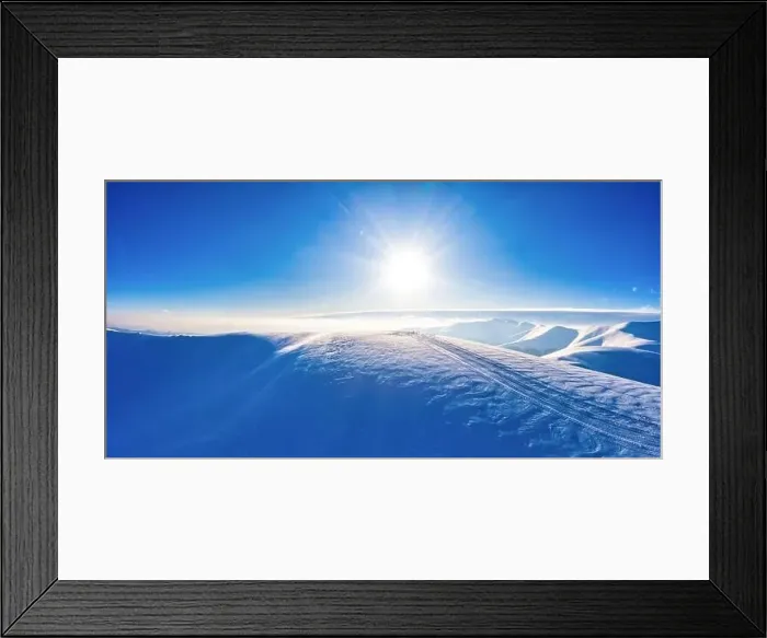 Framed Print : Aerial view of beautiful winter mountain slopes Framed Print : Aerial view of beautiful winter mountain slopes