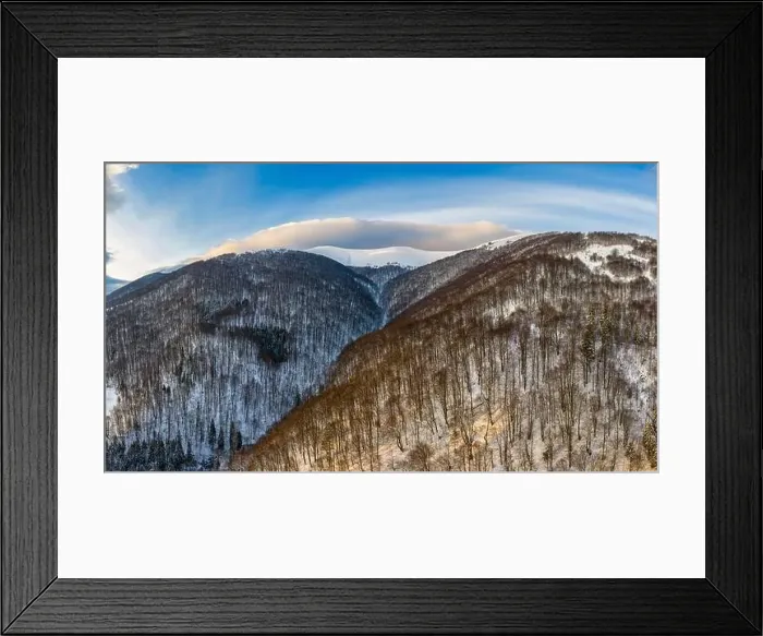 Framed Print : Aerial view of mesmerizing picturesque landscape Framed Print : Aerial view of mesmerizing picturesque landscape