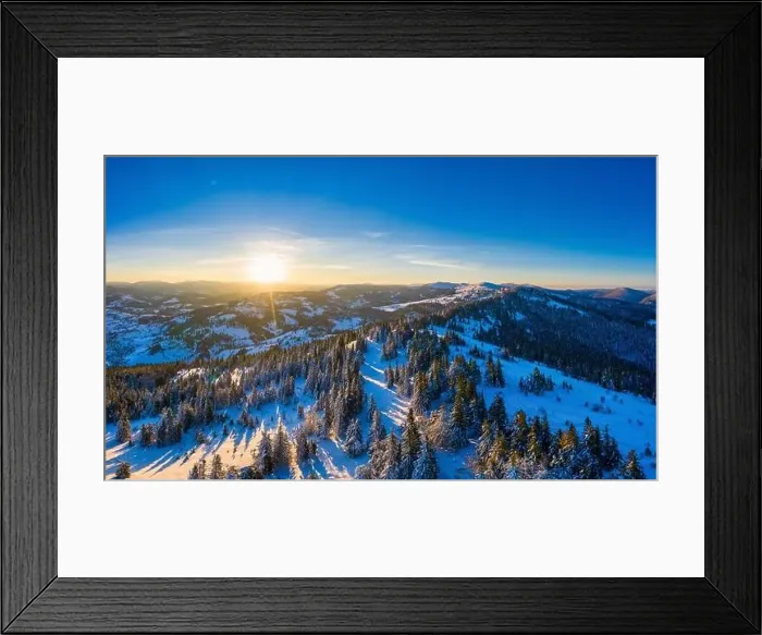 Framed Print : Aerial view of mesmerizing picturesque landscape Framed Print : Aerial view of mesmerizing picturesque landscape