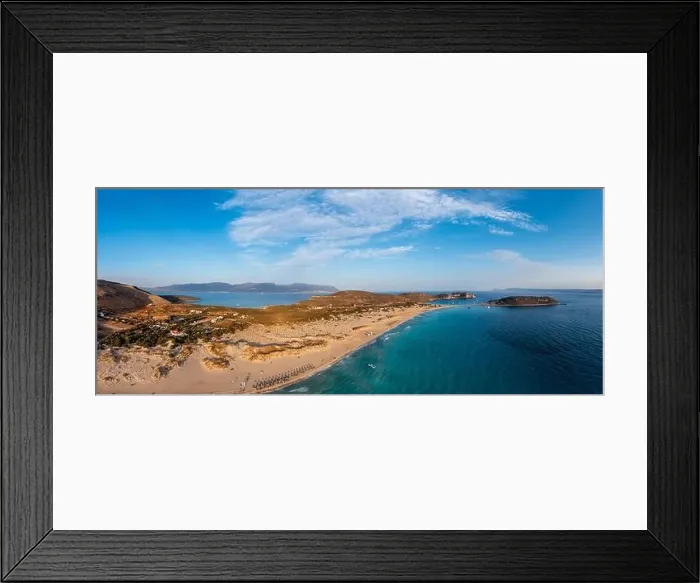 Framed Print : Simos double beach Elafonisos island Framed Print : Simos double beach Elafonisos island