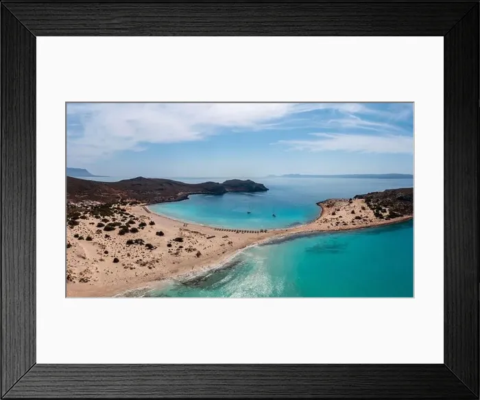 Framed Print : Simos double beach Elafonisos island Framed Print : Simos double beach Elafonisos island