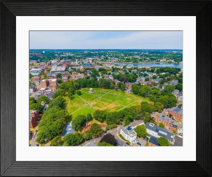Framed Print : Salem Common aerial view in Historic district of Salem city center, Massachusetts MA, USA Framed Print : Salem Common aerial view in Historic district of Salem city center, Massachusetts MA, USA