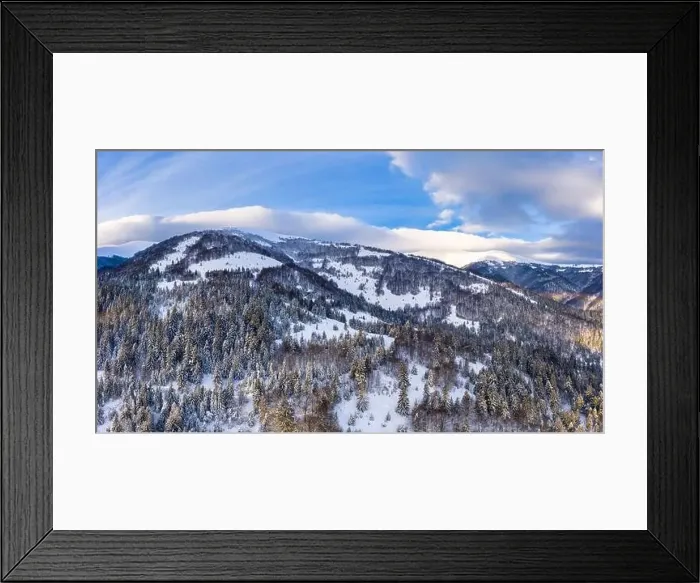 Framed Print : Wonderful landscapes of the Carpathian mountains covered with the first snow in Ukraine near the village of Pylypets Framed Print : Wonderful landscapes of the Carpathian mountains covered with the first snow in Ukraine near the village of Pylypets