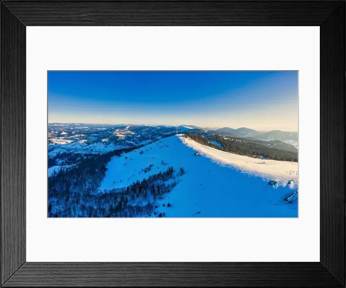 Framed Print : Magical winter panorama of beautiful snowy slopes Framed Print : Magical winter panorama of beautiful snowy slopes