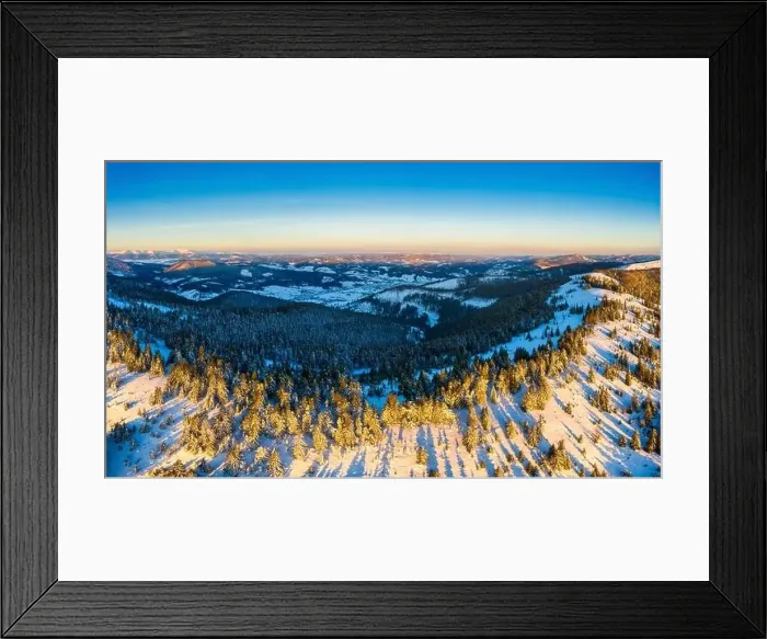 Framed Print : Fabulous snow-covered panorama of spruce trees Framed Print : Fabulous snow-covered panorama of spruce trees