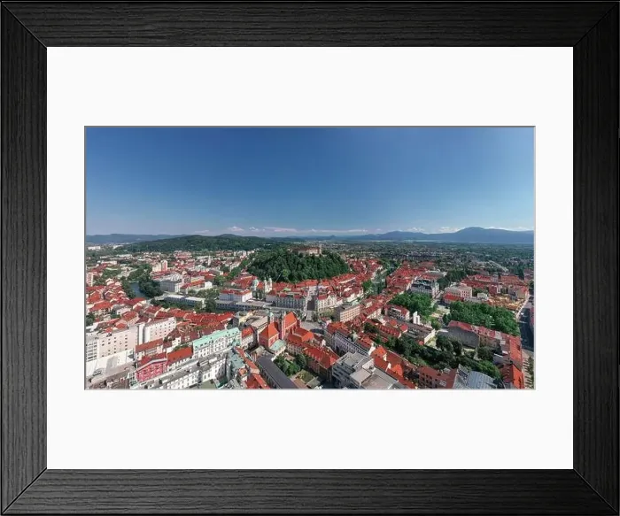 Framed Print : Ljubljana old town in Slovenia Framed Print : Ljubljana old town in Slovenia