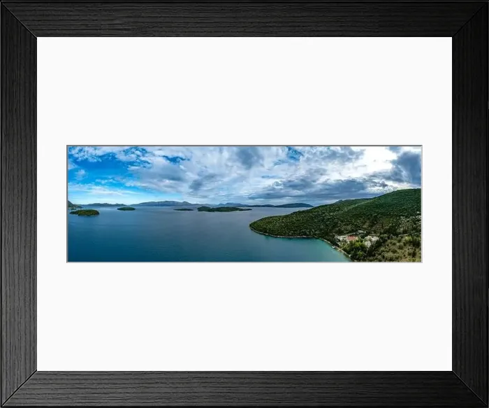 Framed Print : Lefkada a Greek island in the Ionian Sea on the west coast of Greece Framed Print : Lefkada a Greek island in the Ionian Sea on the west coast of Greece