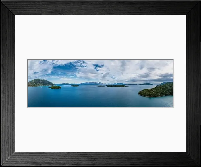 Framed Print : Lefkada a Greek island in the Ionian Sea on the west coast of Greece Framed Print : Lefkada a Greek island in the Ionian Sea on the west coast of Greece