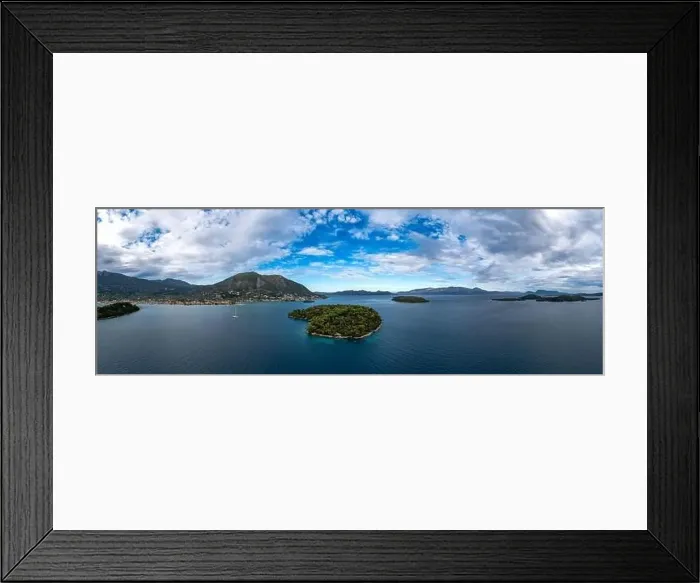 Framed Print : Lefkada a Greek island in the Ionian Sea on the west coast of Greece Framed Print : Lefkada a Greek island in the Ionian Sea on the west coast of Greece