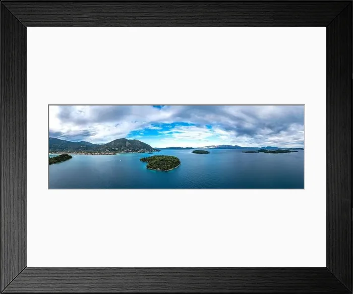 Framed Print : Lefkada a Greek island in the Ionian Sea on the west coast of Greece Framed Print : Lefkada a Greek island in the Ionian Sea on the west coast of Greece
