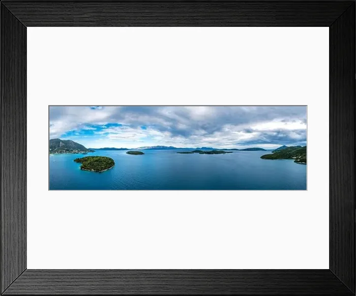Framed Print : Lefkada a Greek island in the Ionian Sea on the west coast of Greece Framed Print : Lefkada a Greek island in the Ionian Sea on the west coast of Greece