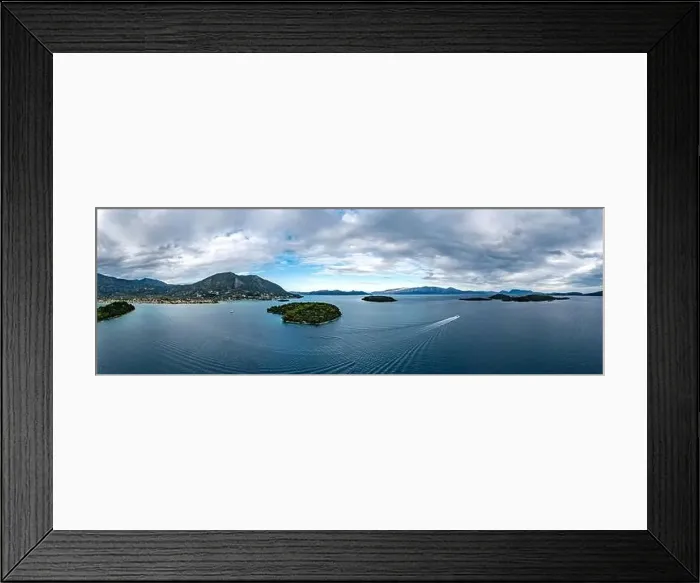 Framed Print : Lefkada a Greek island in the Ionian Sea on the west coast of Greece Framed Print : Lefkada a Greek island in the Ionian Sea on the west coast of Greece