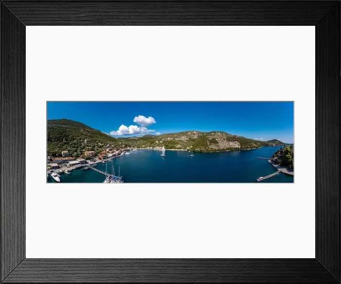 Framed Print : Lefkada a Greek island in the Ionian Sea on the west coast of Greece Framed Print : Lefkada a Greek island in the Ionian Sea on the west coast of Greece