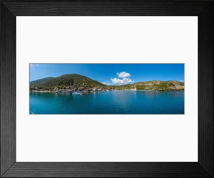 Framed Print : Lefkada a Greek island in the Ionian Sea on the west coast of Greece Framed Print : Lefkada a Greek island in the Ionian Sea on the west coast of Greece