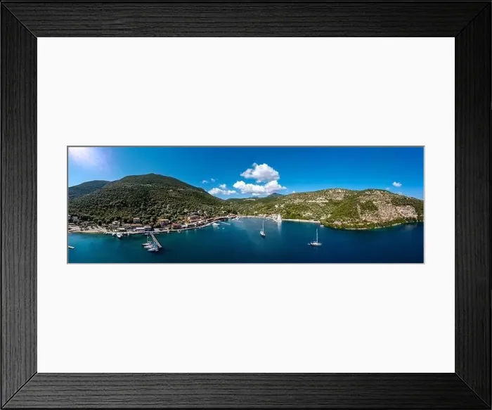 Framed Print : Lefkada a Greek island in the Ionian Sea on the west coast of Greece Framed Print : Lefkada a Greek island in the Ionian Sea on the west coast of Greece