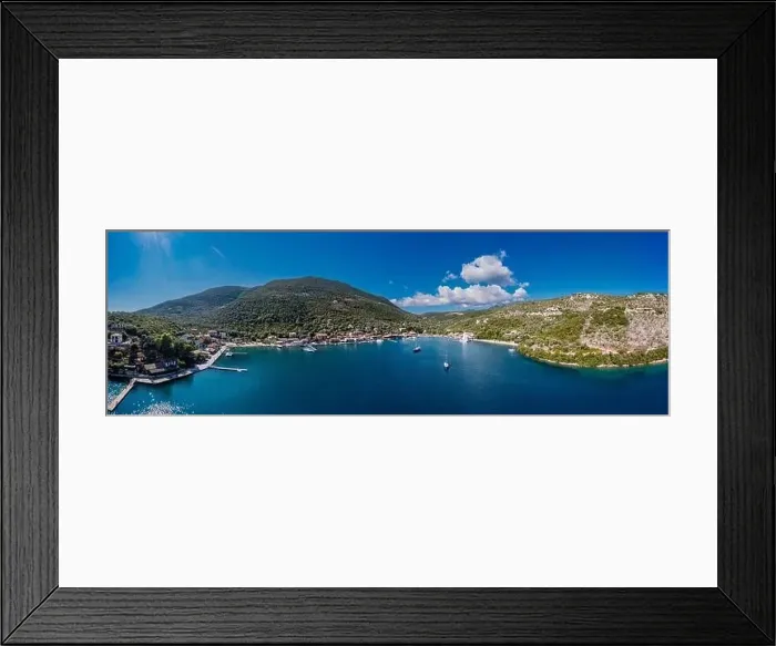 Framed Print : Lefkada a Greek island in the Ionian Sea on the west coast of Greece Framed Print : Lefkada a Greek island in the Ionian Sea on the west coast of Greece