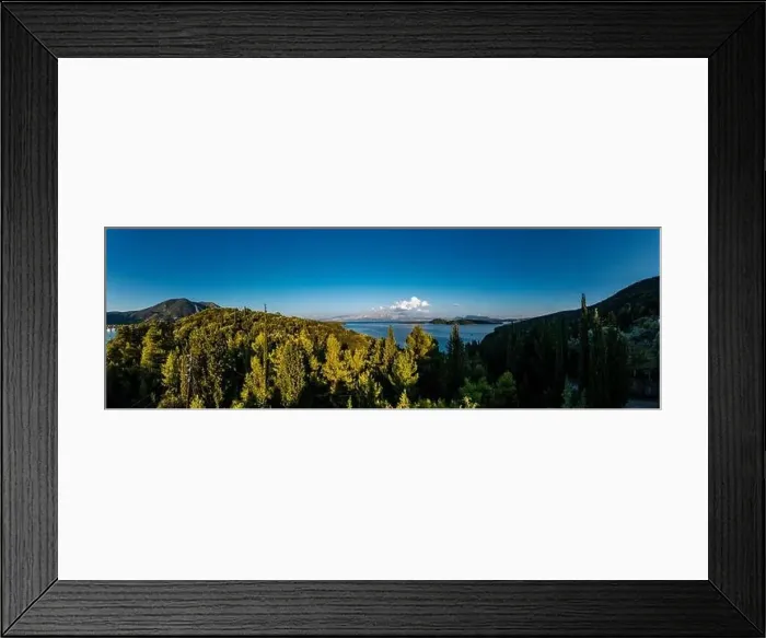 Framed Print : Lefkada a Greek island in the Ionian Sea on the west coast of Greece Framed Print : Lefkada a Greek island in the Ionian Sea on the west coast of Greece