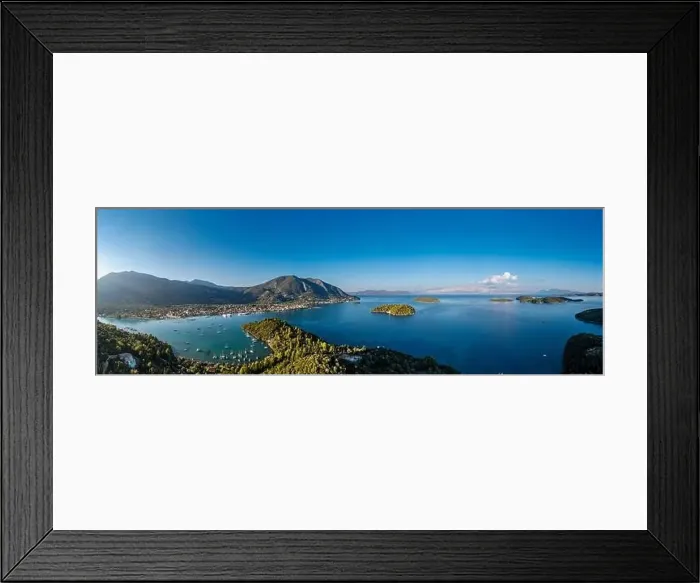 Framed Print : Lefkada a Greek island in the Ionian Sea on the west coast of Greece Framed Print : Lefkada a Greek island in the Ionian Sea on the west coast of Greece