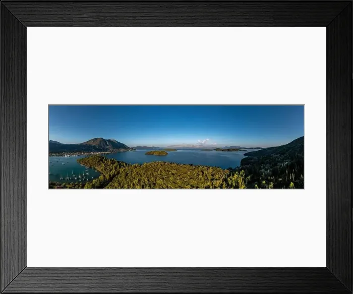 Framed Print : Lefkada a Greek island in the Ionian Sea on the west coast of Greece Framed Print : Lefkada a Greek island in the Ionian Sea on the west coast of Greece