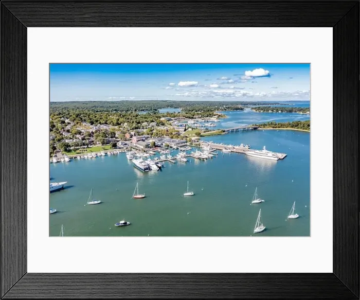 Framed Print : Aerial image of Sag Harbor, NY Framed Print : Aerial image of Sag Harbor, NY