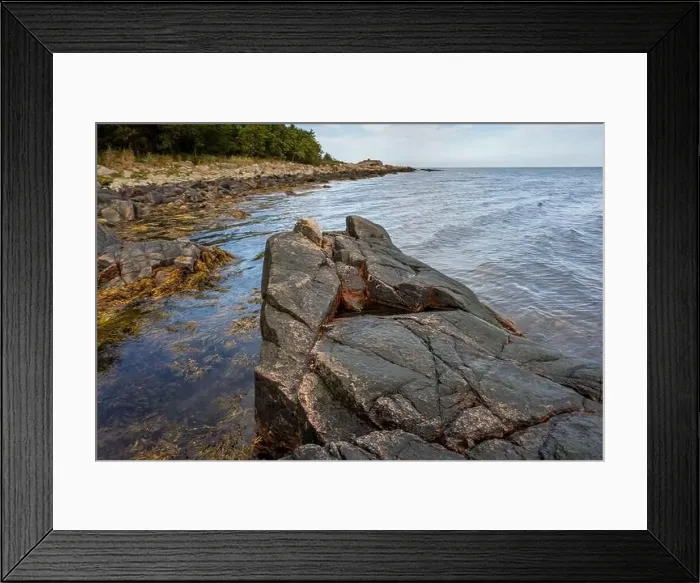 Framed Print : A picture of a rock against the blue water. Picture from Skalderviken, southern Sweden Framed Print : A picture of a rock against the blue water. Picture from Skalderviken, southern Sweden