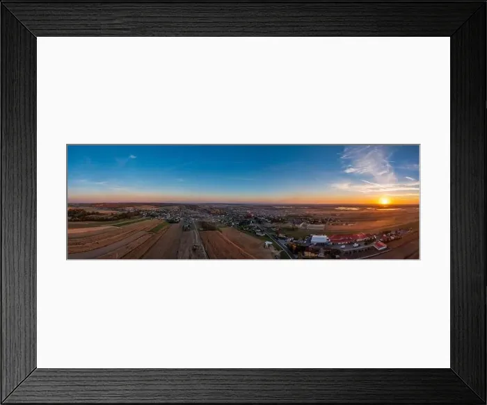 Framed Print : panoramic view of the village of Lubomia in Poland. Drone photography Framed Print : panoramic view of the village of Lubomia in Poland. Drone photography