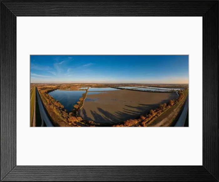 Framed Print : Panoramic view of the nature reserve near Lubomia in Poland. Drone photography Framed Print : Panoramic view of the nature reserve near Lubomia in Poland. Drone photography