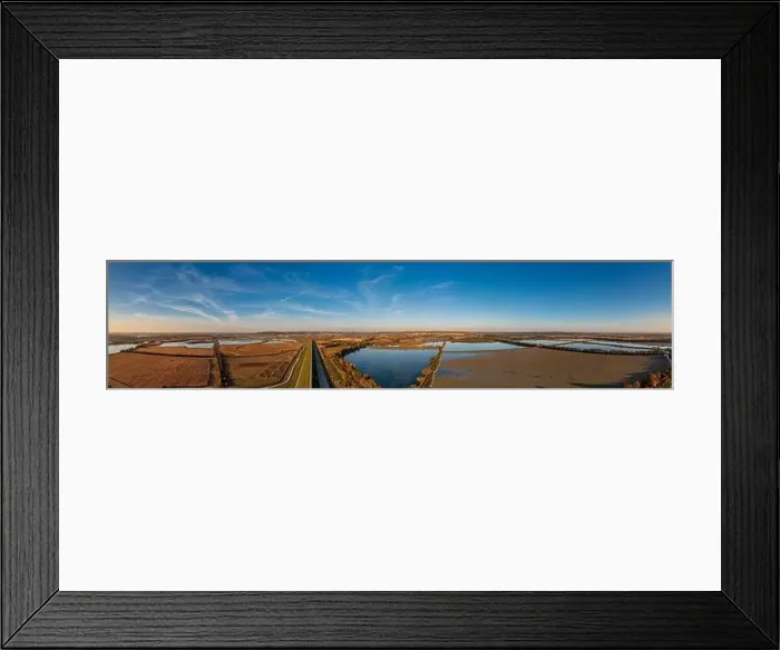Framed Print : Panoramic view of the nature reserve near Lubomia in Poland. Drone photography Framed Print : Panoramic view of the nature reserve near Lubomia in Poland. Drone photography