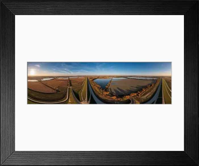 Framed Print : Panoramic view of the nature reserve near Lubomia in Poland. Drone photography Framed Print : Panoramic view of the nature reserve near Lubomia in Poland. Drone photography