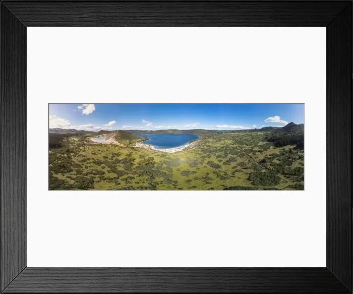 Framed Print : Panoramic image the Hot and Boiling lakes in caldera of Golovnin volcano on Kunashir Island Framed Print : Panoramic image the Hot and Boiling lakes in caldera of Golovnin volcano on Kunashir Island