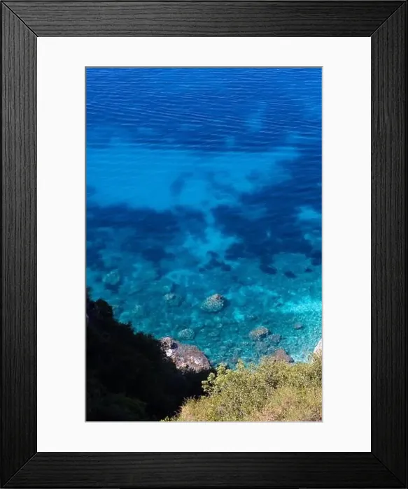 Framed Print : Aerial view of Gjipe beach on the Adriatic coast - white sand Framed Print : Aerial view of Gjipe beach on the Adriatic coast - white sand