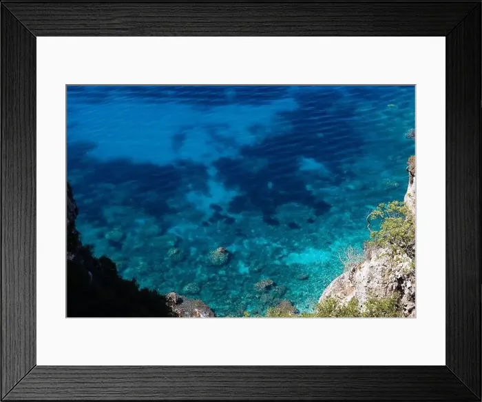 Framed Print : Aerial view of Gjipe beach on the Adriatic coast - white sand Framed Print : Aerial view of Gjipe beach on the Adriatic coast - white sand