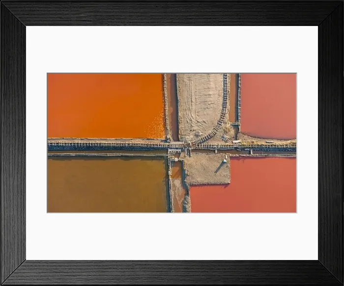 Framed Print : Lake Atanasovsko is a salt coastal lake north of Burgas Framed Print : Lake Atanasovsko is a salt coastal lake north of Burgas