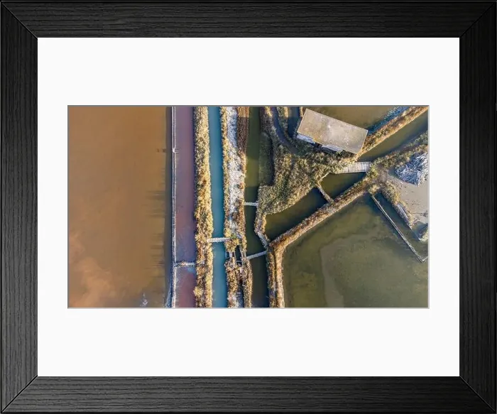 Framed Print : Lake Atanasovsko is a salt coastal lake north of Burgas