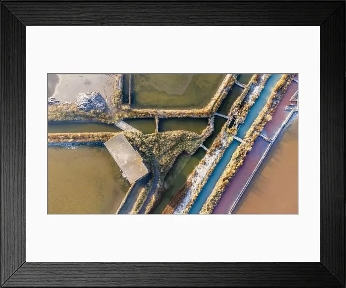 Framed Print : Lake Atanasovsko is a salt coastal lake north of Burgas Framed Print : Lake Atanasovsko is a salt coastal lake north of Burgas