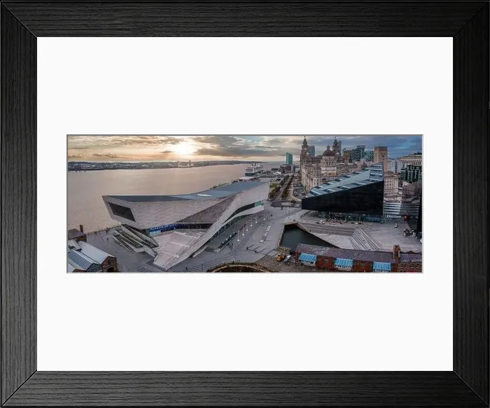 Framed Print : Aerial view of the Museum of Liverpool, UK Framed Print : Aerial view of the Museum of Liverpool, UK