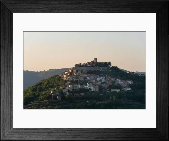 Framed Print : Motovun Village in Croatia. It is a village and a municipality in central Istria Framed Print : Motovun Village in Croatia. It is a village and a municipality in central Istria