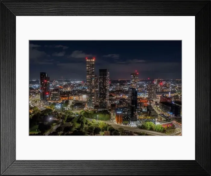 Framed Print : Deansgate Square and Manchester England Framed Print : Deansgate Square and Manchester England