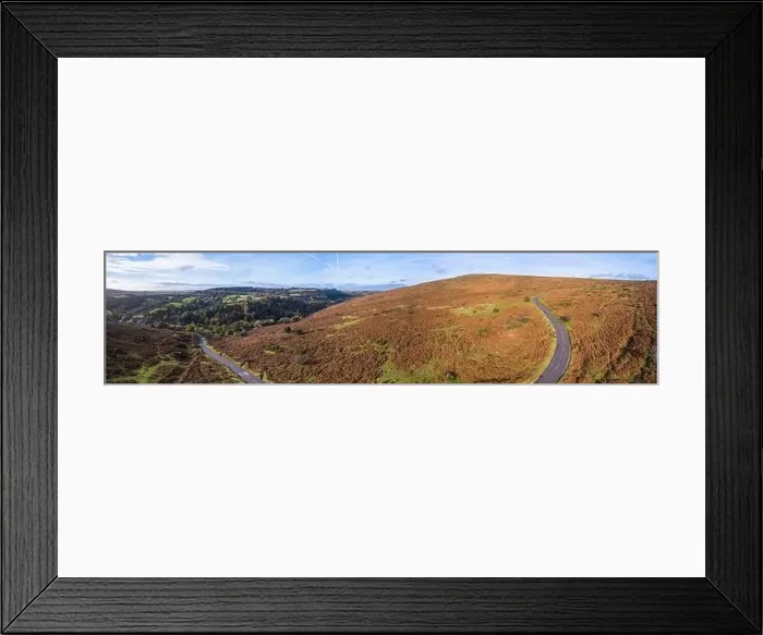 Framed Print : Autumn Colours over River Dart from a drone, Dartmoor Park, Devon, England, Europe Framed Print : Autumn Colours over River Dart from a drone, Dartmoor Park, Devon, England, Europe