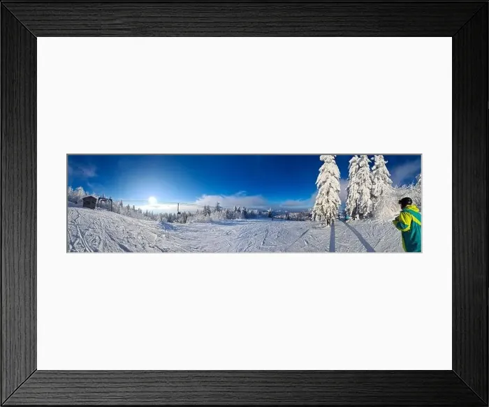 Framed Print : view of snowed ukrainian carpathian mountains copy space Framed Print : view of snowed ukrainian carpathian mountains copy space