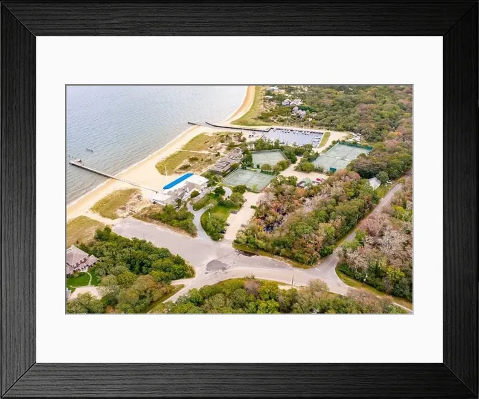 Framed Print : Aerial view of the Devon Yacht Club Framed Print : Aerial view of the Devon Yacht Club