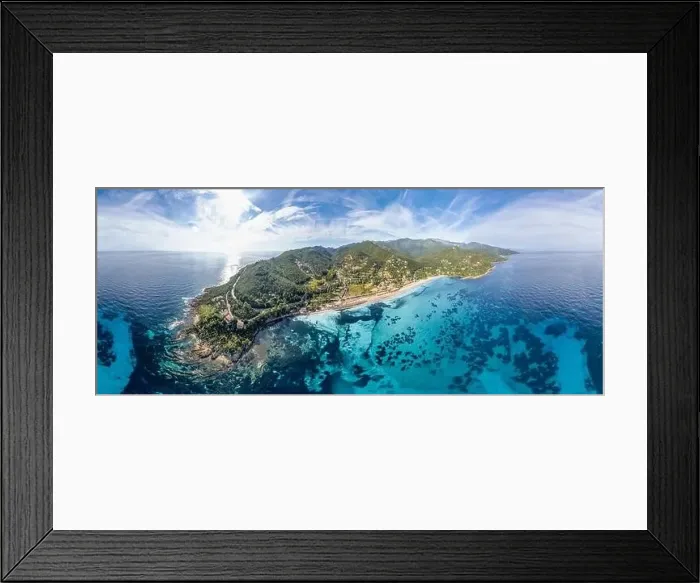 Framed Print : Landscape with Corse-du-Sud coast, Corsica island, France Framed Print : Landscape with Corse-du-Sud coast, Corsica island, France