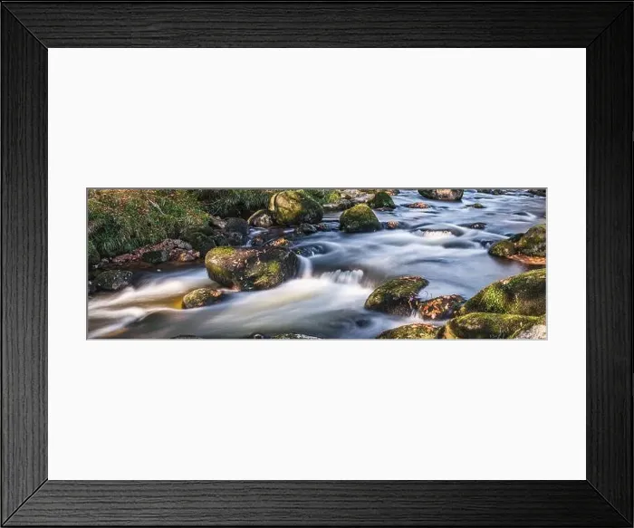 Framed Print : Autumn Colours over River Dart in long exposure, Dartmoor Park, Devon, England, Europe Framed Print : Autumn Colours over River Dart in long exposure, Dartmoor Park, Devon, England, Europe