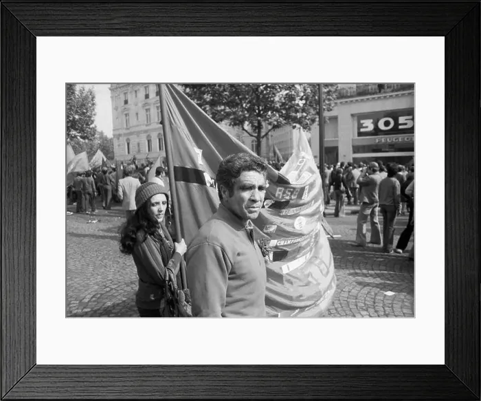 Framed Print : A procession of Beziers fans on the occasion of the victory in the rugby club championship Framed Print : A procession of Beziers fans on the occasion of the victory in the rugby club championship