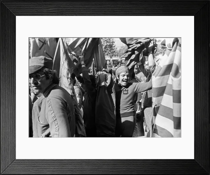 Framed Print : A procession of Beziers fans on the occasion of the victory in the rugby club championship Framed Print : A procession of Beziers fans on the occasion of the victory in the rugby club championship