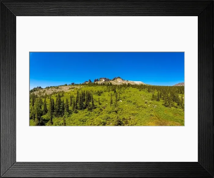 Framed Print : Aerial top view Summer Sheregesh Kemerovo region, Russia, panorama of Mount Mustag Framed Print : Aerial top view Summer Sheregesh Kemerovo region, Russia, panorama of Mount Mustag