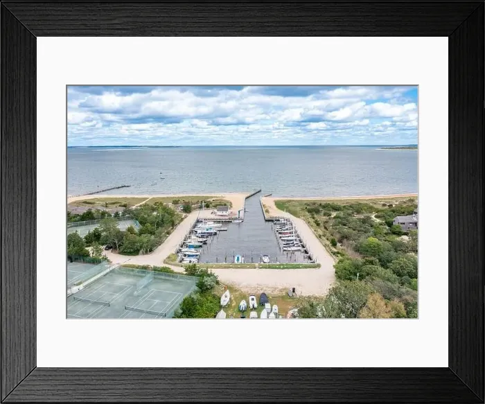 Framed Print : Aerial view of the Devon Yacht clulb marina Framed Print : Aerial view of the Devon Yacht clulb marina