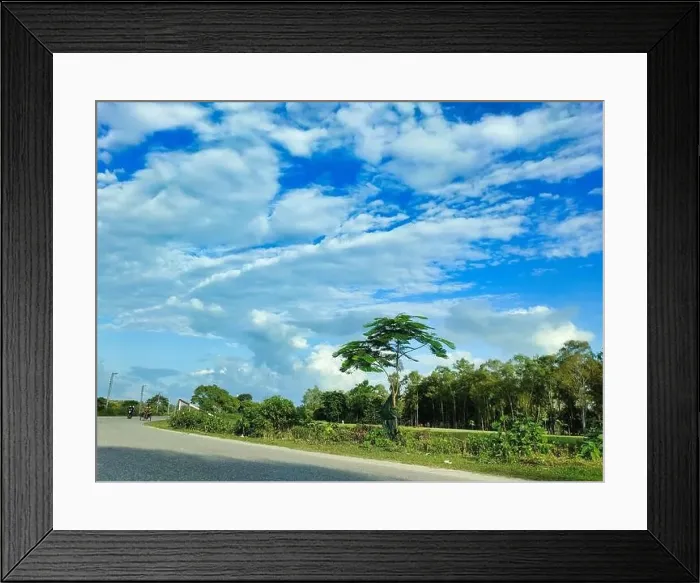 Framed Print : Down angle view with blue sky in Asia.Beauty natural scenery Framed Print : Down angle view with blue sky in Asia.Beauty natural scenery