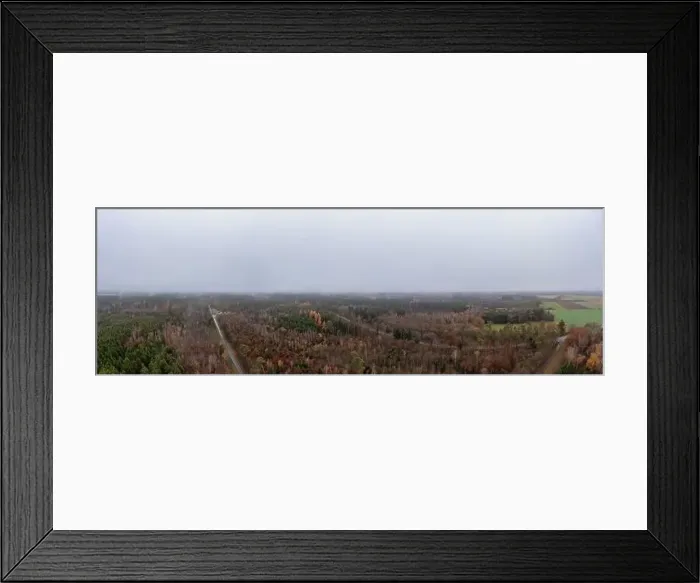 Framed Print : Panoramic aerial view over a wide autumn forest Framed Print : Panoramic aerial view over a wide autumn forest