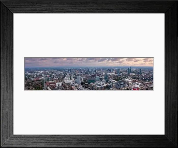 Framed Print : Aerial view of Manchester city in UK Framed Print : Aerial view of Manchester city in UK
